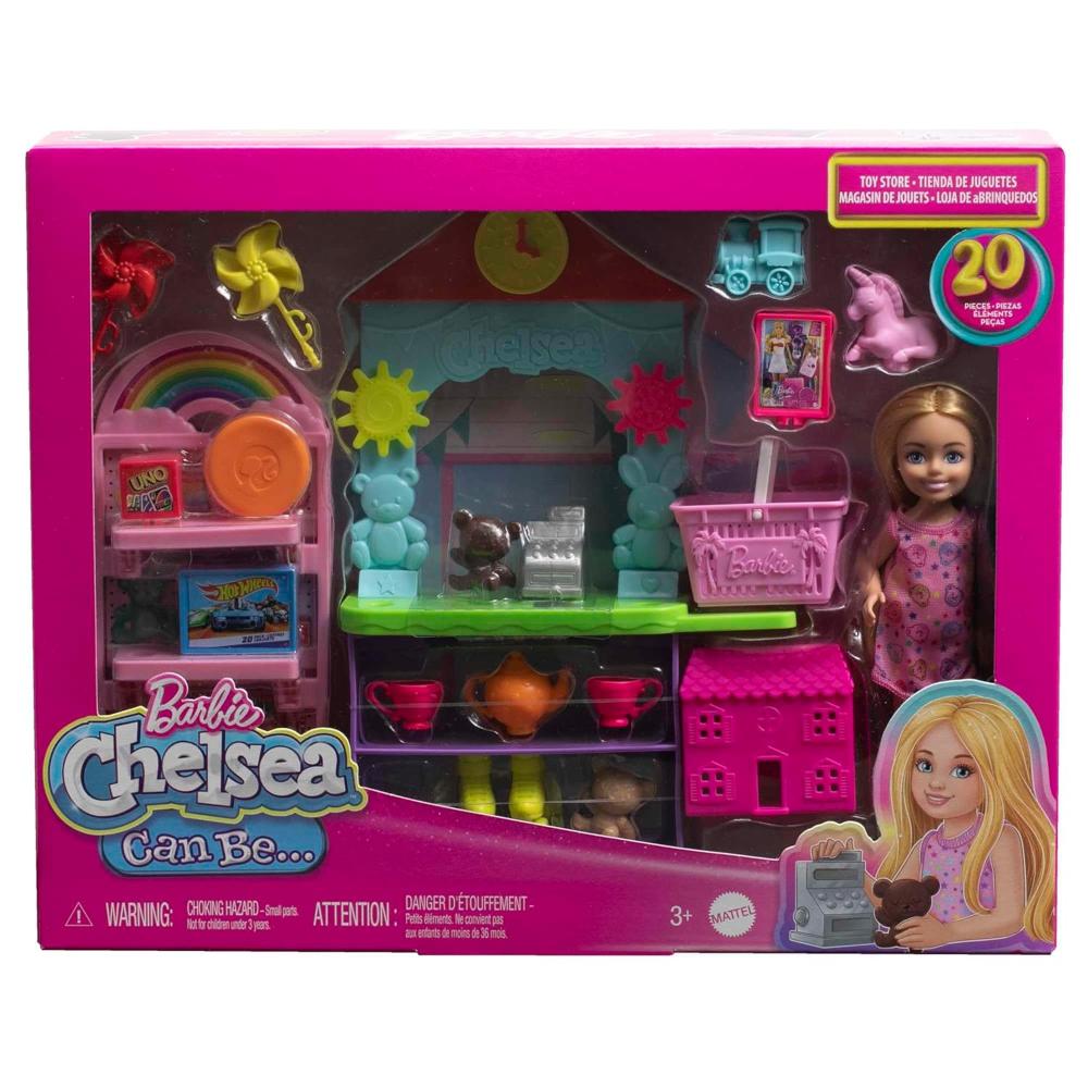 Barbie Chelsea Can Be… Toy Store Playset With Small Blonde Doll, Shop Furniture & 15 Accessories
