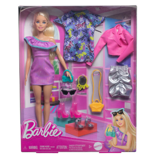 Barbie Doll with Clothes and Accessories