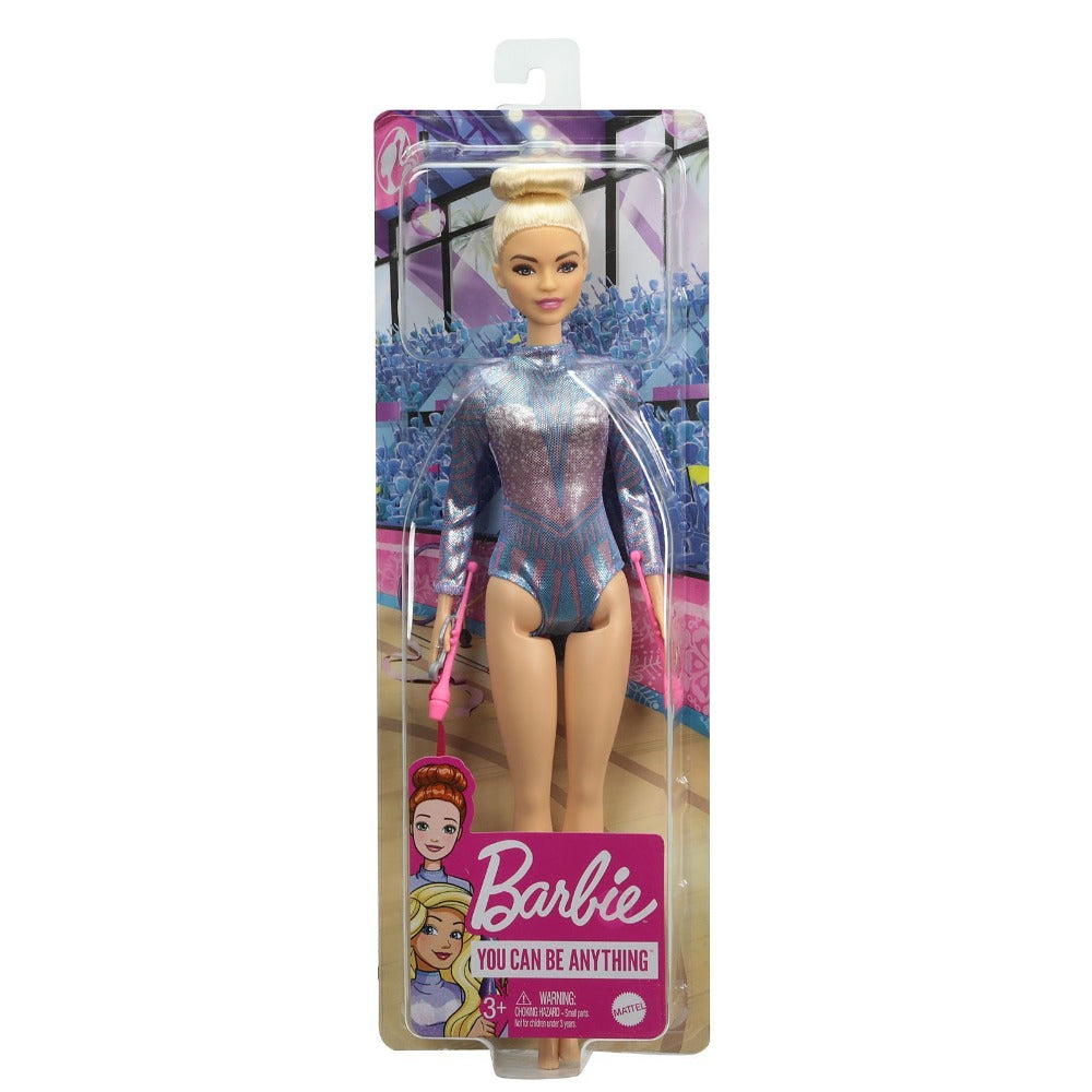 Barbie Rhythmic Gymnast Blonde Doll Leotard & Accessories