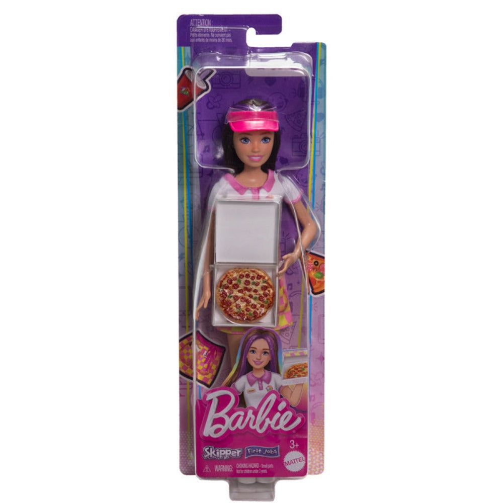 Barbie Skipper First Jobs, Pizzeria Waitress Doll With Accessories