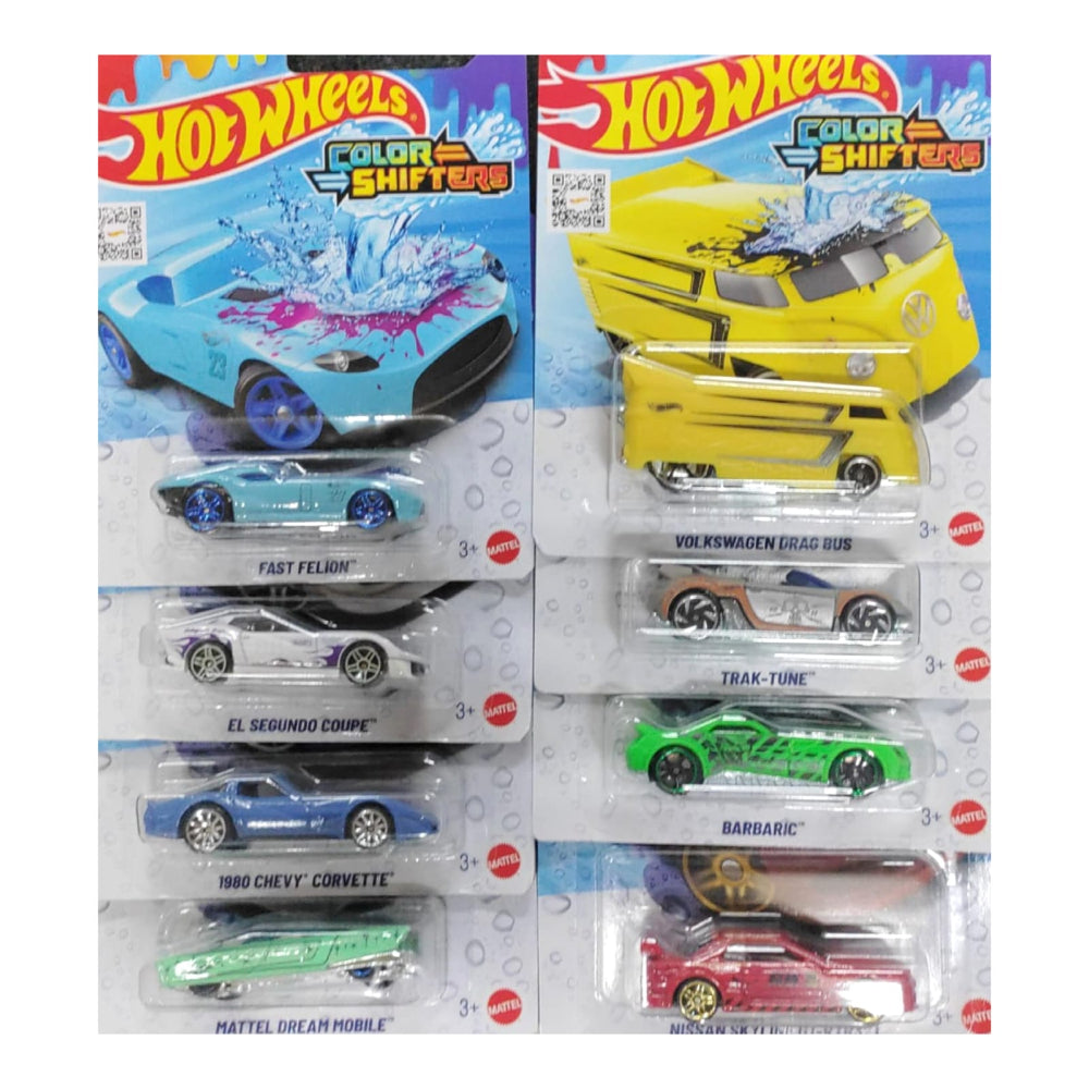 Hot Wheels 2025 Color Shifter Set of 8