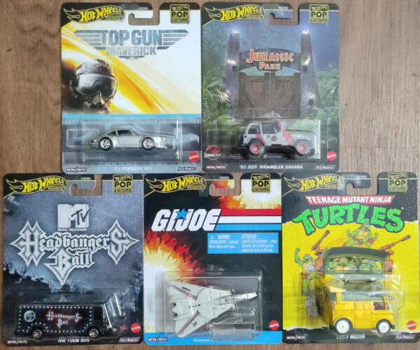 Hot Wheels Pop Culture – Set of 5 Cars