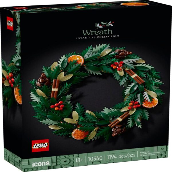 Lego 10340 Icons Wreath (1194 Pieces)