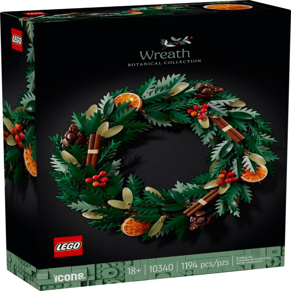 Lego 10340 Icons Wreath (1194 Pieces)
