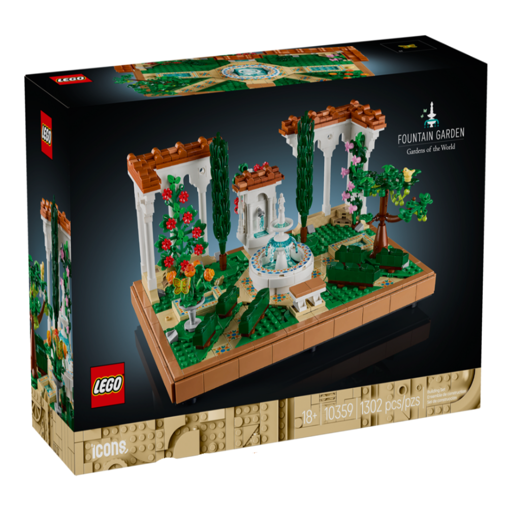 Lego 10359 Icons Fountain Garden (1302 Pieces)