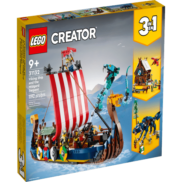 LEGO 31132 Creator 3in1 Viking Ship and The Midgard Serpent - 1192 Pieces