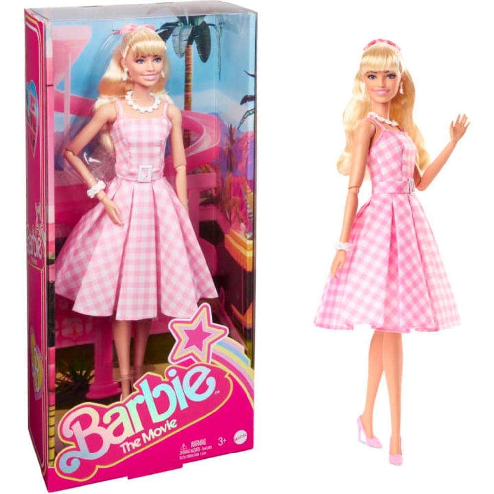Barbie the Movie Collectible Doll, Margot Robbie As Barbie In Pink Gingham Dress