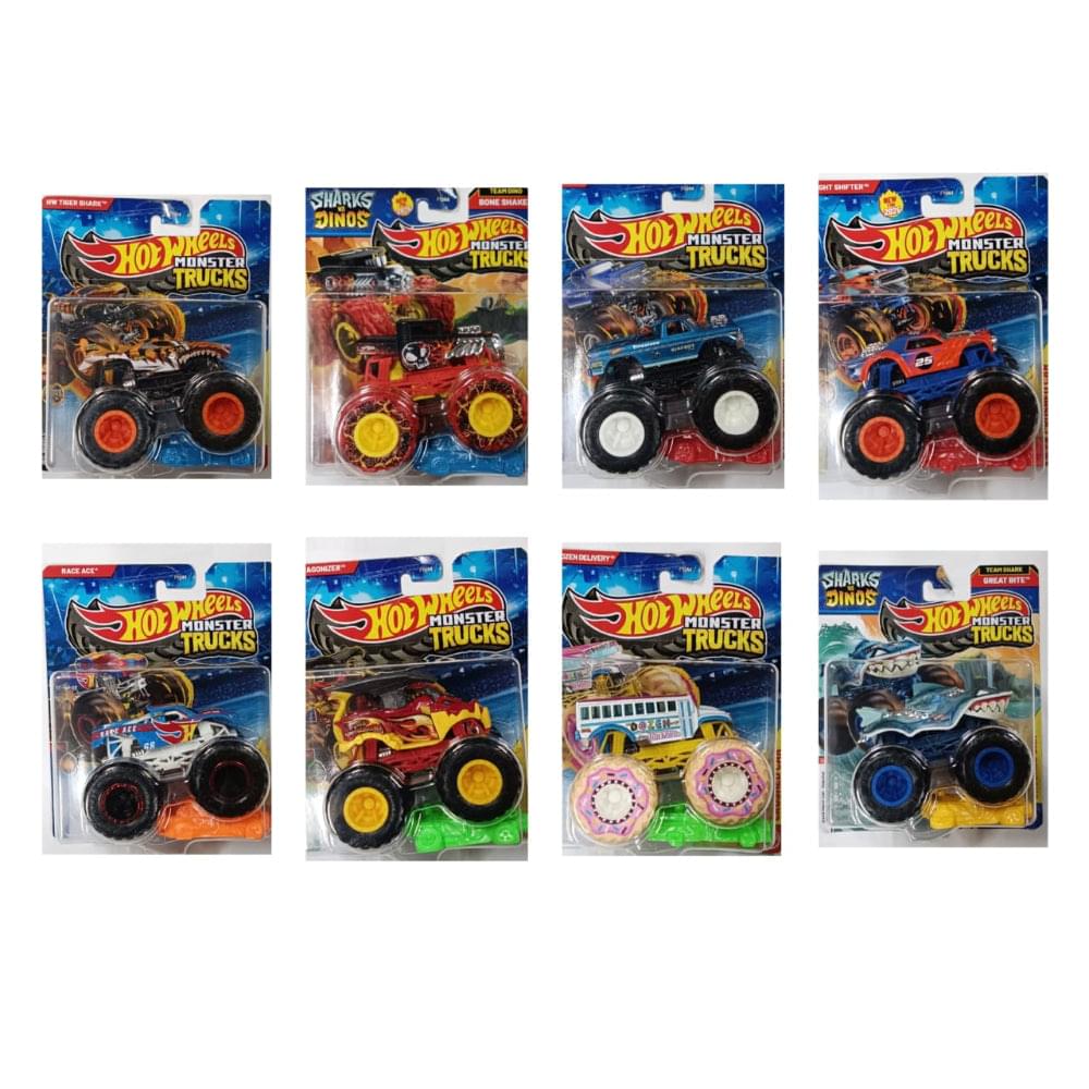 Hot Wheels 2025 Monster Trucks 1:64 Scale - Set Of 8