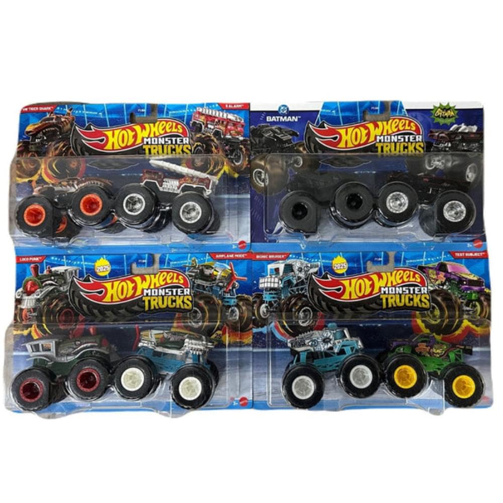 Hot Wheels Demolition Doubles 2025 Monster Trucks - Set Of 4