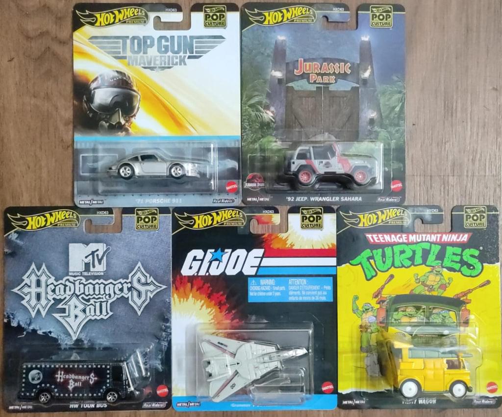 Hot Wheels Pop Culture – Set of 5 Cars
